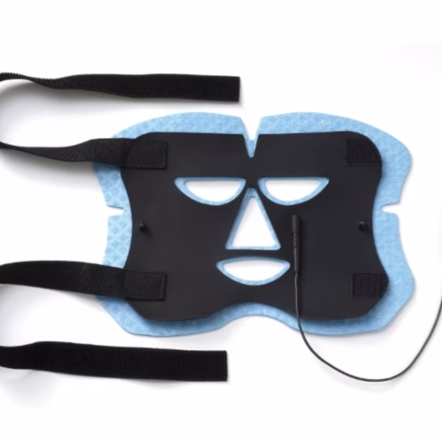 Iontophorese-Maske mit Schwammtuch und Elektroden für das Gesicht